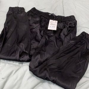Zara Black silky pants - NWT